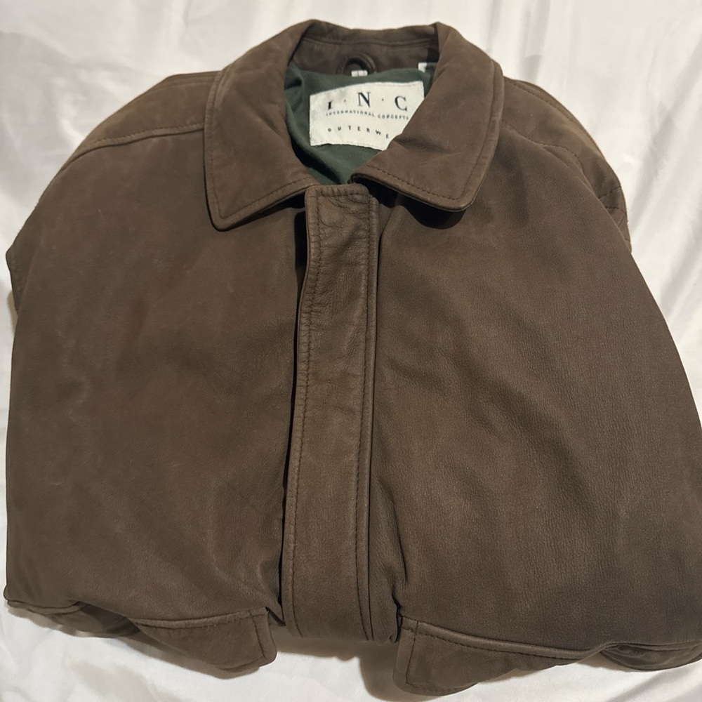 INC International Concepts Men's Brown Jacket Size Large